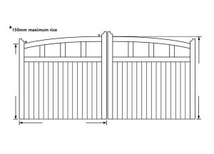Axmouth Custom Entrance Gate from WEBBS Builders Merchants