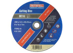 Faithfull Metal Cutting Disc from WEBBS Builders Merchants