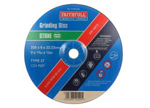 Faithfull Stone Grinding Disc Depressed Centre from WEBBS Builders Merchants