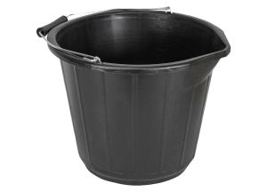 Faithfull 14 Litre Black Bucket from WEBBS Builders Merchants