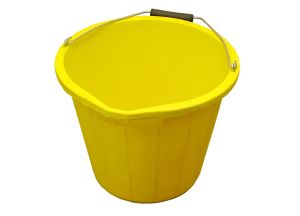 Faithfull 14 Litre Yellow Bucket from WEBBS Builders Merchants
