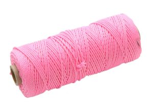 Faithfull Hi-Vis Nylon Brick Line 100M - Pink from WEBBS Builders Merchants