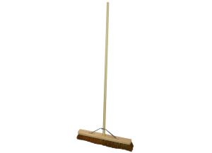 Faithfull Soft Coco Broom 600mm with Handle & Stay from WEBBS Builders Merchants