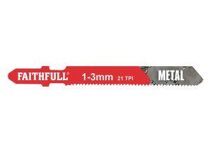Faithfull Jigsaw Blades (5) Metal 21tpi 50mm from WEBBS Builders Merchants