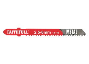 Faithfull Jigsaw Blades (5) Metal 12tpi 50mm from WEBBS Builders Merchants