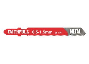 Faithfull Jigsaw Blades (5) Metal 32tpi 50mm from WEBBS Builders Merchants