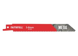 Faithfull Sabre Saw Blades (5) Metal 10tpi 150mm from WEBBS Builders Merchants