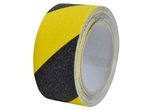 Faithfull Anti-Slip Tape 50mm x 5M Black/Yellow from WEBBS Builders Merchants
