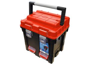 Faithfull Plastic Cube Toolbox with Detachable Trays 440mm (17in) from WEBBS Builders Merchants