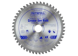 Faithfull TCT Circular Saw Blade Triple Chip Ground from WEBBS Builders Merchants